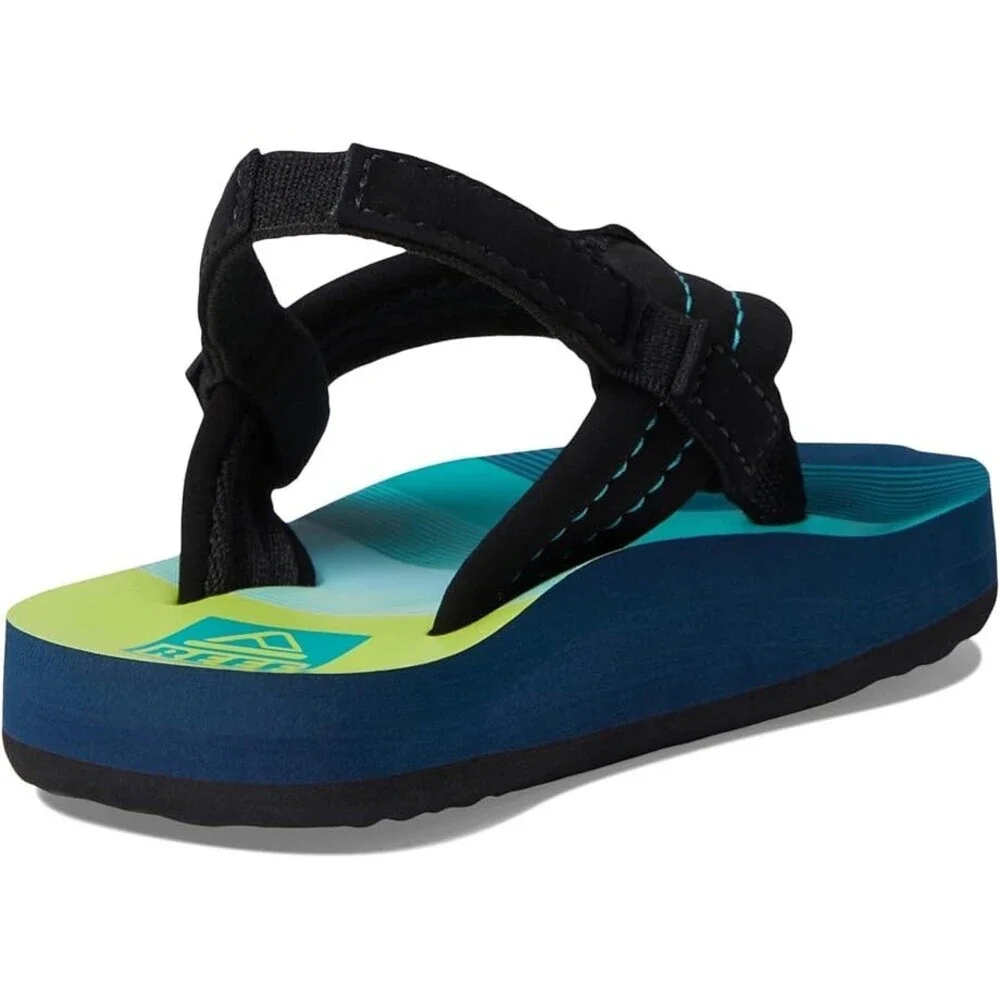 Reef Ahi Sandal Toddler US 4 Aqua Green Round Toe Slip-On Flip Flop JOBB2090